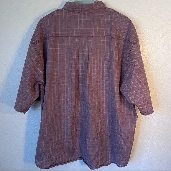 Dickies Relaxed fit XXL Red Striped Pocket Button up - Picture 9 of 10